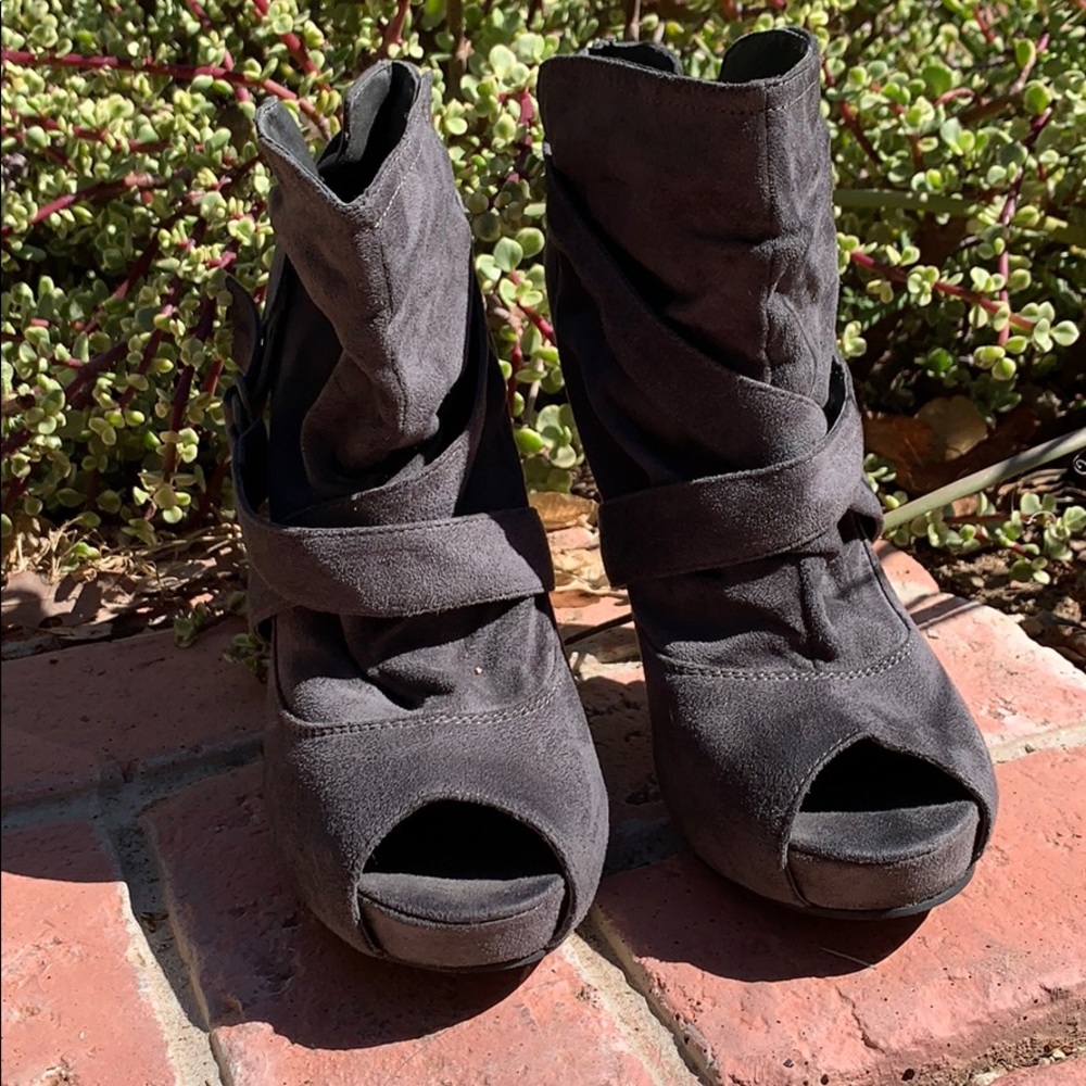 Grey booties